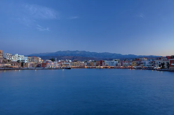 The old port in evening — Stock Photo, Image