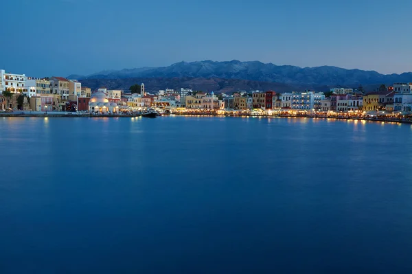 The old port in evening — Stock Photo, Image