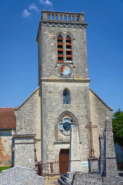 Torre de pedra da igreja medieval — Fotografia de Stock
