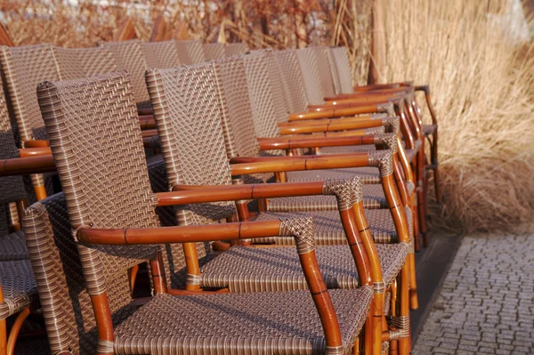 Wicker chairs — Stock Photo, Image