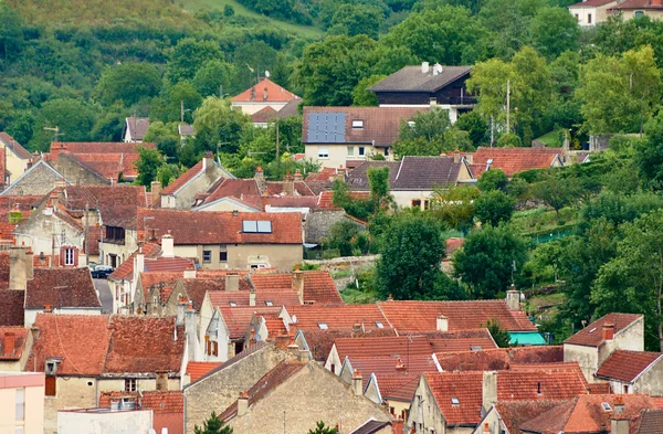 Крыши домов маленький городок — стоковое фото