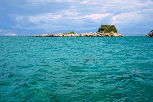 Rocky island in the Ionian sea — Stock Photo, Image