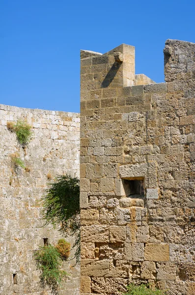 Battlements of the Order of the Knights Castle — Stock Photo, Image