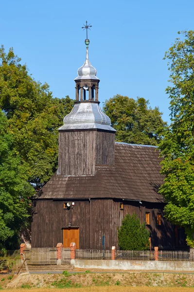 Trä kyrka — Stockfoto