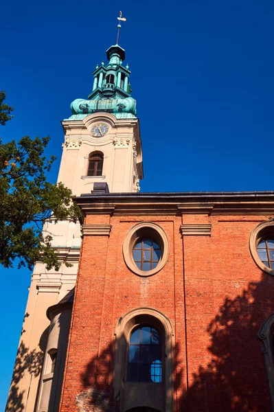 The church tower of the former Protestant church Stock Picture