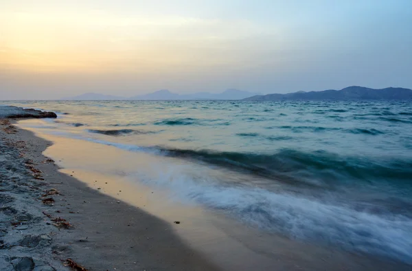 Playa de arena por la noche —  Fotos de Stock