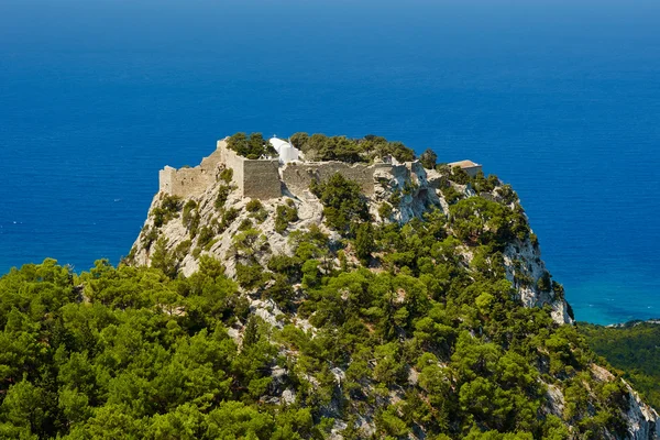 Τα ερείπια του μεσαιωνικού φρουρίου των Ιπποτών — Φωτογραφία Αρχείου