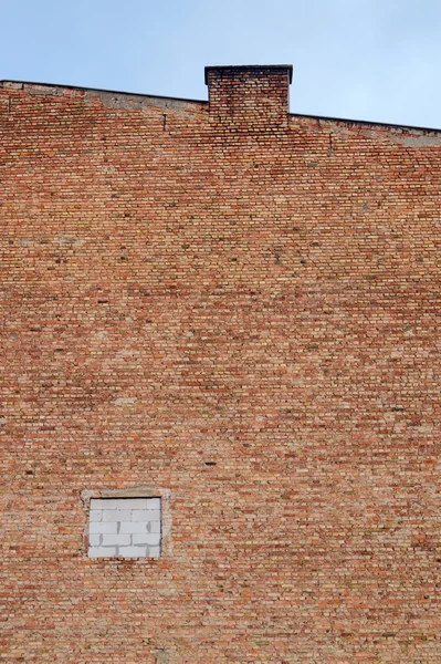 Mauer aus rotem Backstein — Stockfoto