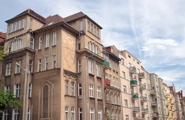 Вулиці з будівлі в стилі ар нуво — стокове фото