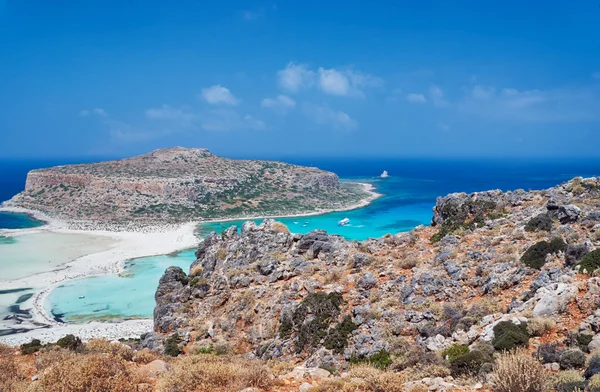 Балосская лагуна на острове Крит — стоковое фото