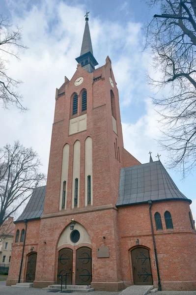 Tower neo-Gothic church — Stock Photo, Image