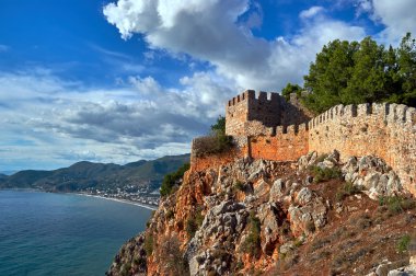 Alanya Selçuklu kale duvarlarını