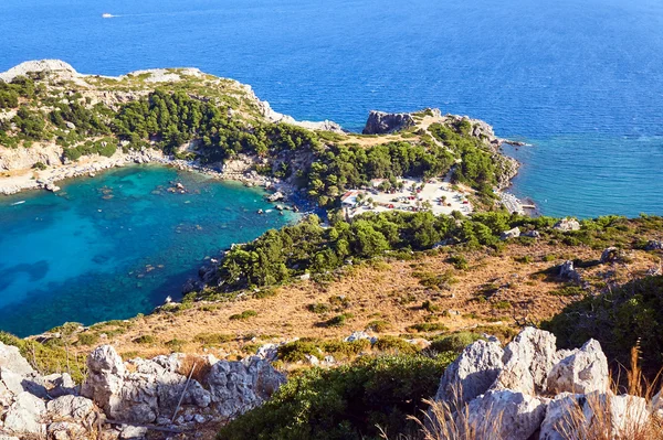 Anthony Quinn Bay on the island of Rhodes — Stock Photo, Image