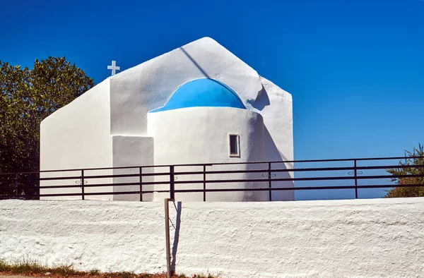 A capela ortodoxa na ilha de Kos, na Grécia — Fotografia de Stock