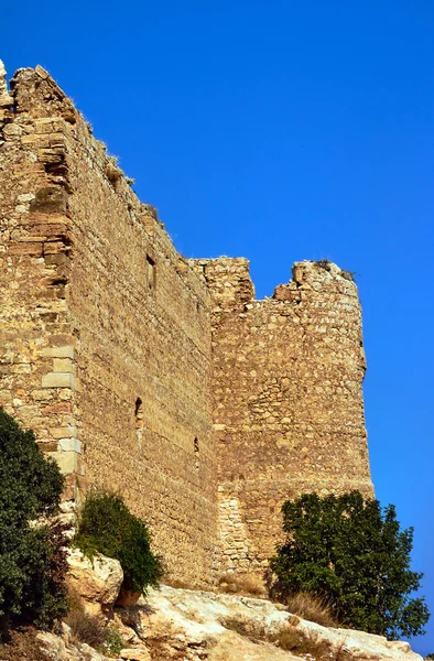 De ruïnes van de middeleeuwse vesting van de ridders in Rhodes — Stockfoto