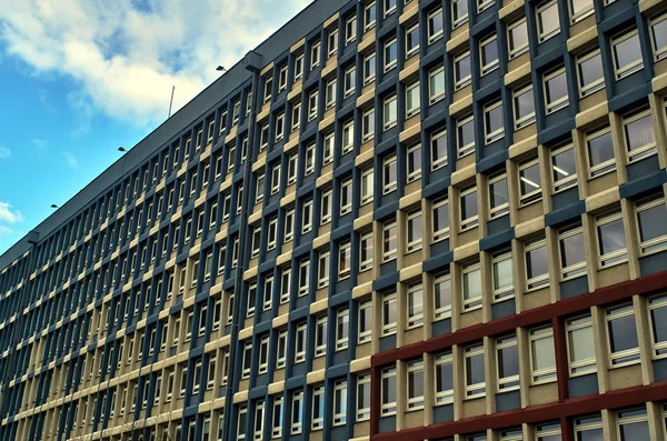 Modernist facade Poznan University of Technology — Stock Photo, Image