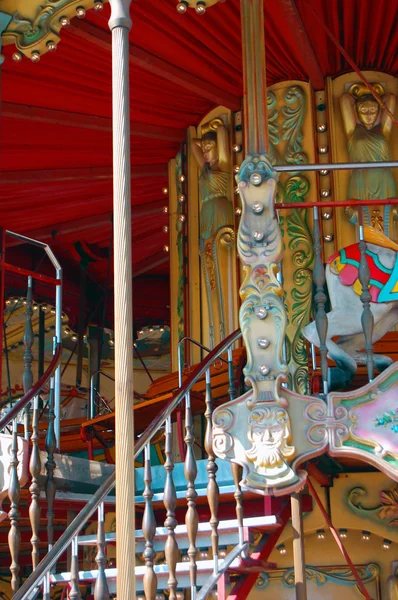 Old French carousel — Stock Photo, Image