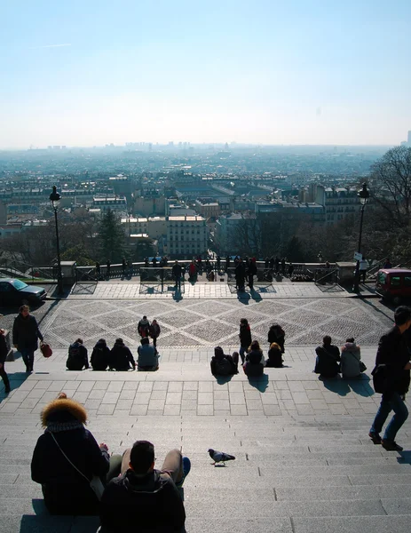 Panoramisch uitzicht over Parijs — Stockfoto