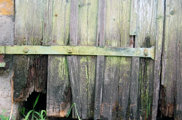 Detail der alten Holztür — Stockfoto