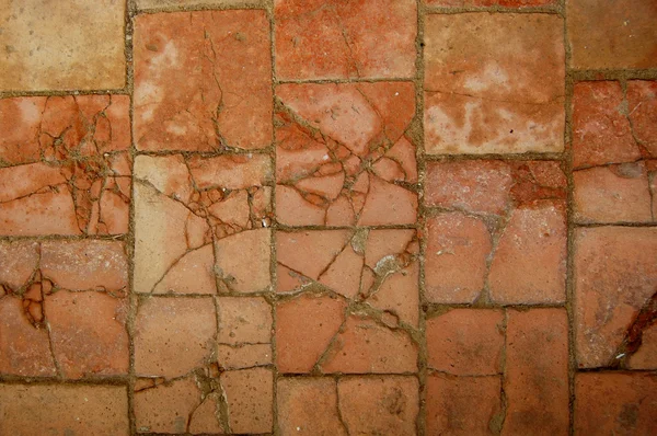 Achtergrond van de vloer met de oude tegels — Stockfoto