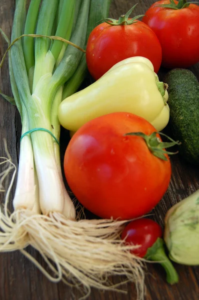 Primo piano di verdure fresche di stagione — Foto Stock