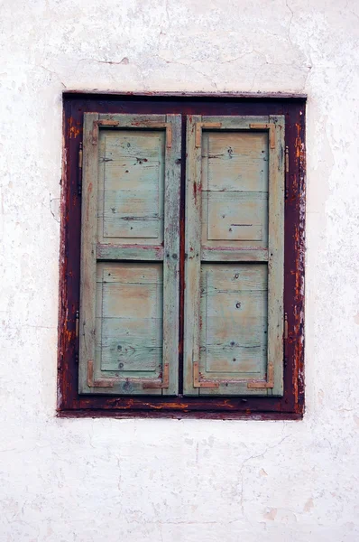 Detail der schönen rustikalen Fenster — Stockfoto