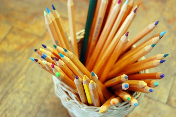 Closeup de lápis coloridos — Fotografia de Stock
