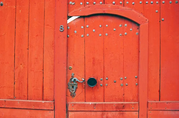 Detalj av vacker gammal dörr — Stockfoto