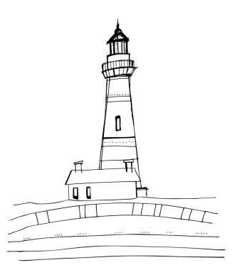 Resimli deniz feneri