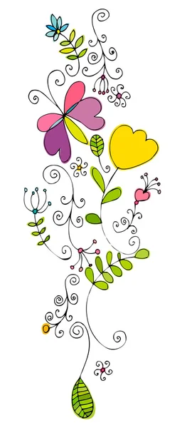 Zomer bloemen — Stockvector