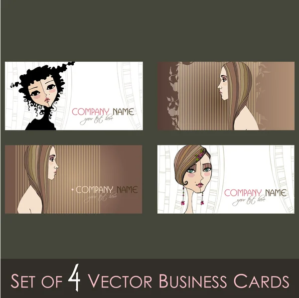 Set of business cards — Stock Vector