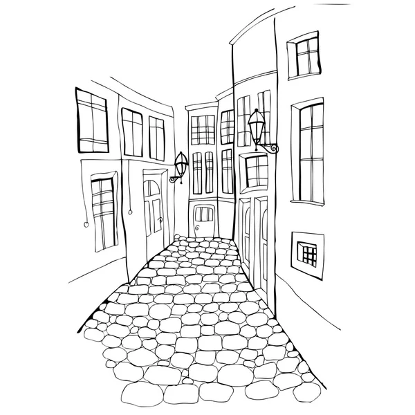 Hermosa calle — Vector de stock