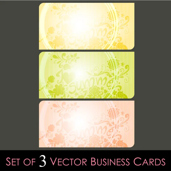 Set of business cards — Stock Vector