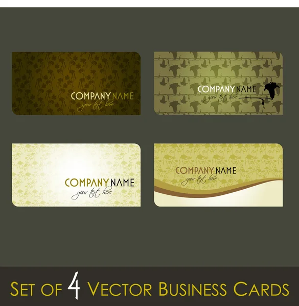 Set of business cards — Stock Vector