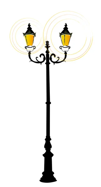 Elegante streetlamp — Stockvector