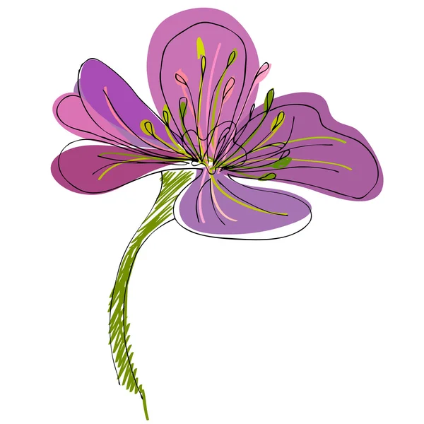 Jolie fleur — Image vectorielle