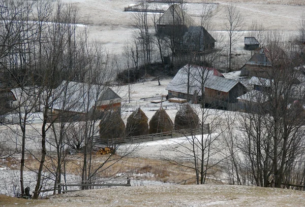 Invierno paisaje rural — Foto de Stock