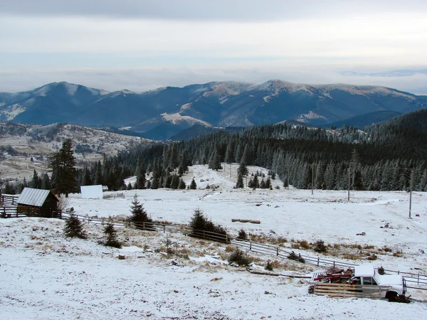 Zimní hory, krajina — Stock fotografie