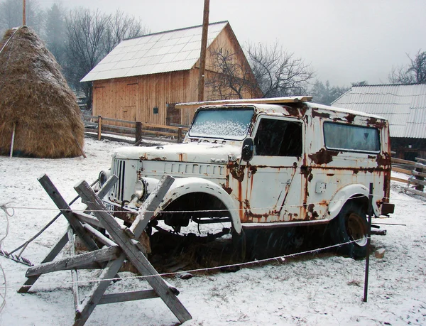 Χειμερινό αγροτικό τοπίο — Φωτογραφία Αρχείου