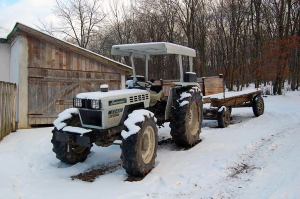 Inverno paisagem rural — Fotografia de Stock