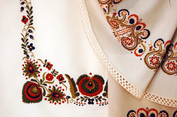 Traditional Hungarian embroidery — Stock Photo, Image