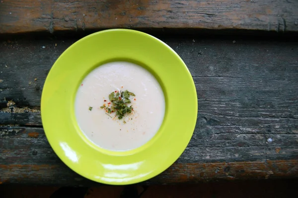 Celery cream soup — Stock Photo, Image