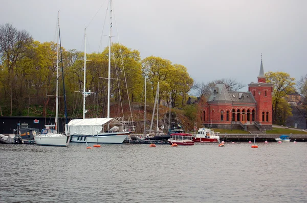 Barco en Estocolmo, Suecia — Foto de Stock