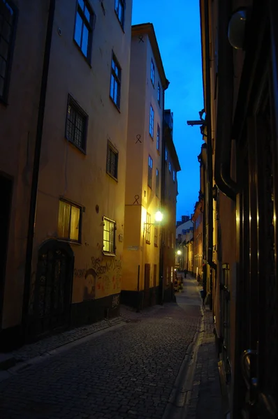 Nacht uitzicht op straat — Stockfoto