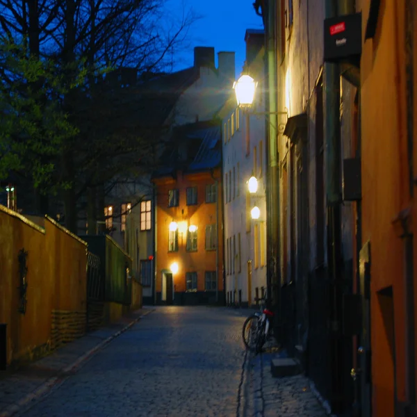 Nacht street view — Stockfoto