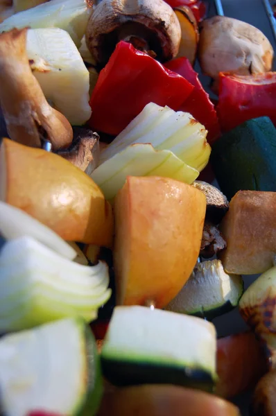 Z grilla, świeże warzywa sezonowe — Zdjęcie stockowe