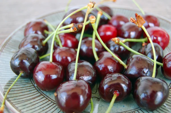 Bakgrund med sötkörsbär — Stockfoto