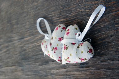 Lavender bags on table