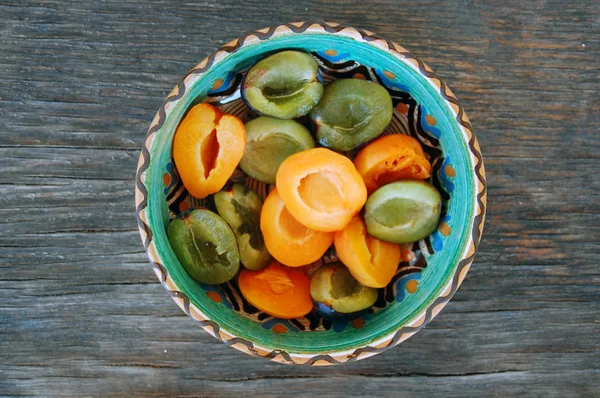 Fresh fruits background — Stock Photo, Image