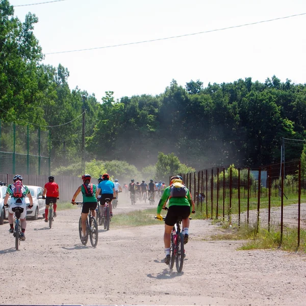 Cycliste à la course professionnelle — Photo